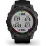 Часы GARMIN FENIX 7X SAPPHIRE SOLAR CARBON GRAY DLC TITANIUM WITH BLACK BAND 11153