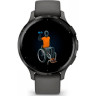 Часы GARMIN VENU 3S SLATE STAINLESS STEEL BEZEL WITH PEBBLE GRAY CASE AND SILICONE BAND 010-02785-00